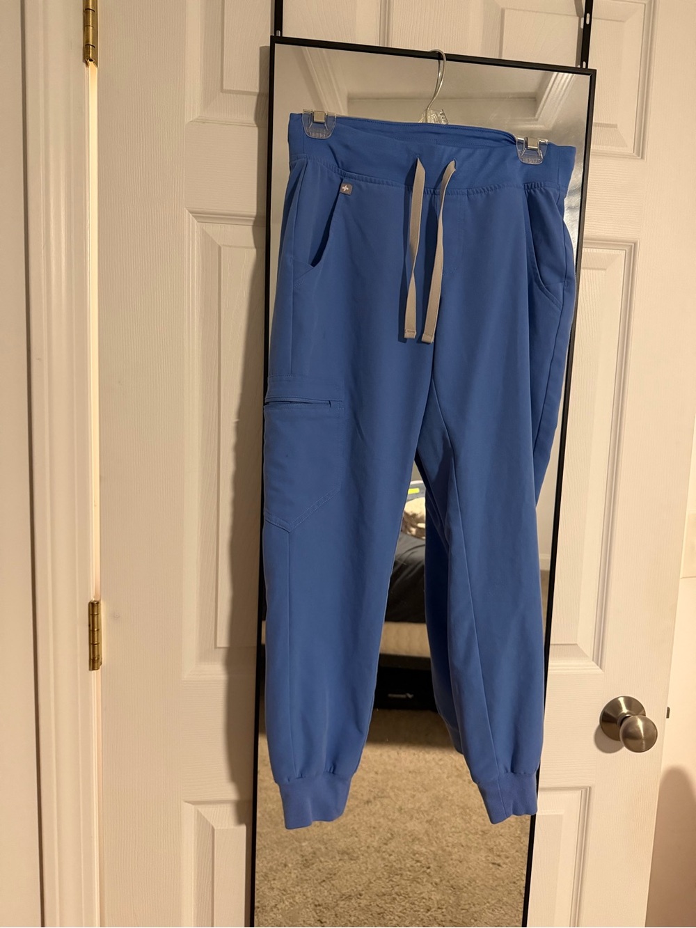 FIGS Women’s Blue Jogger scrubs with Drawstring